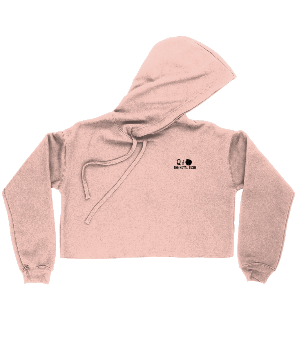 Queen of Peaches Bella Ladies Cropped Hoodie Just squat