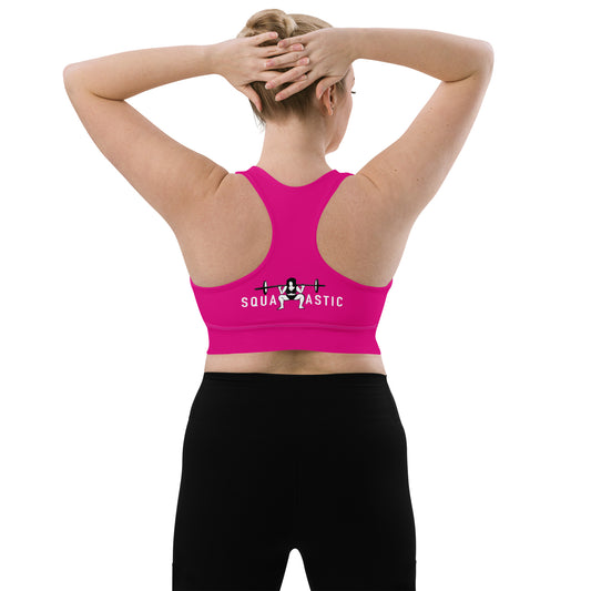 Queen of Peaches squatastic Longline sports bra