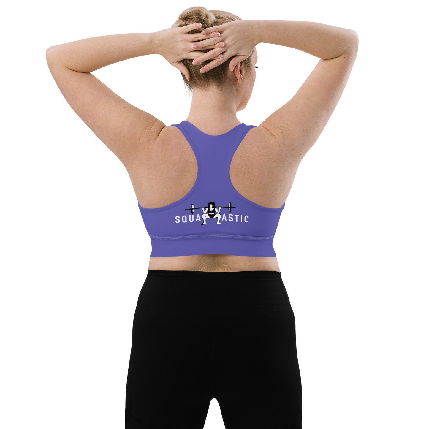 Queen of Peaches squatastic Longline sports bra