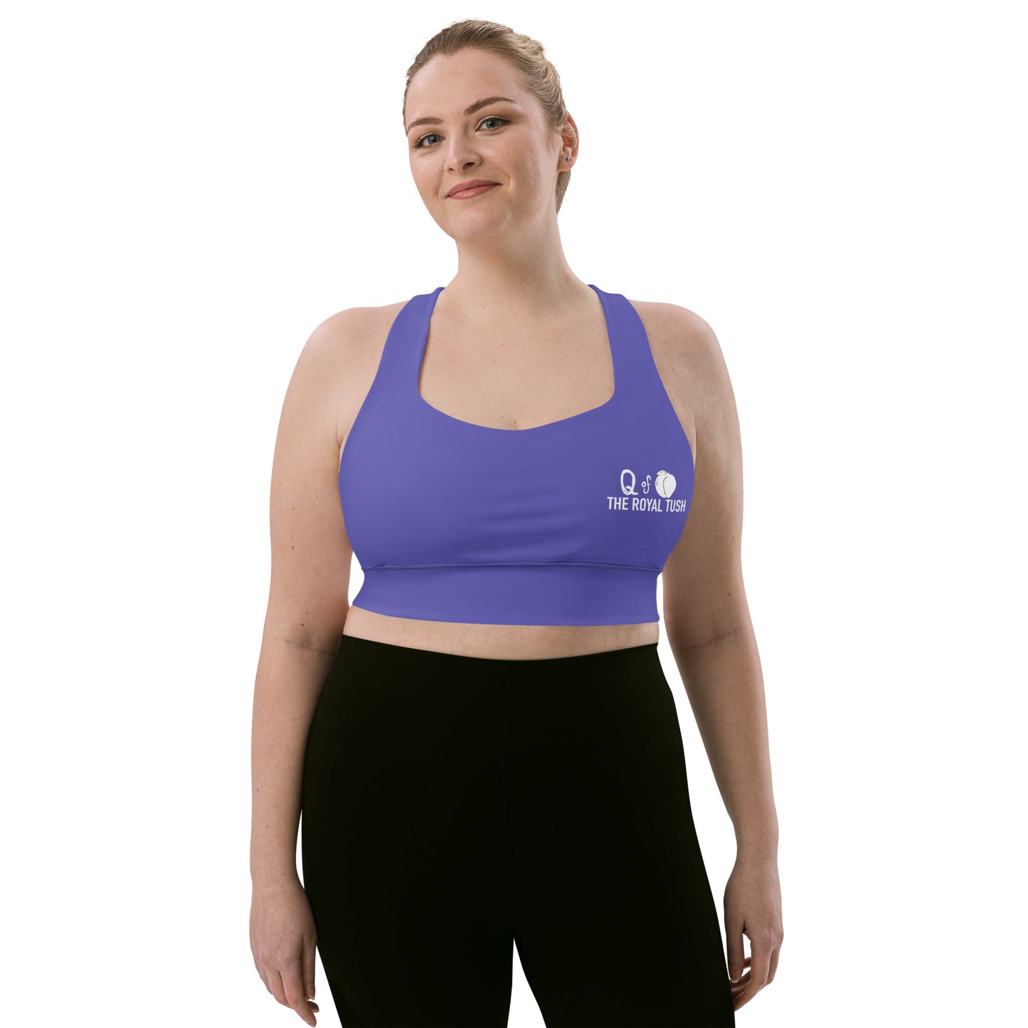 Queen of Peaches squatastic Longline sports bra