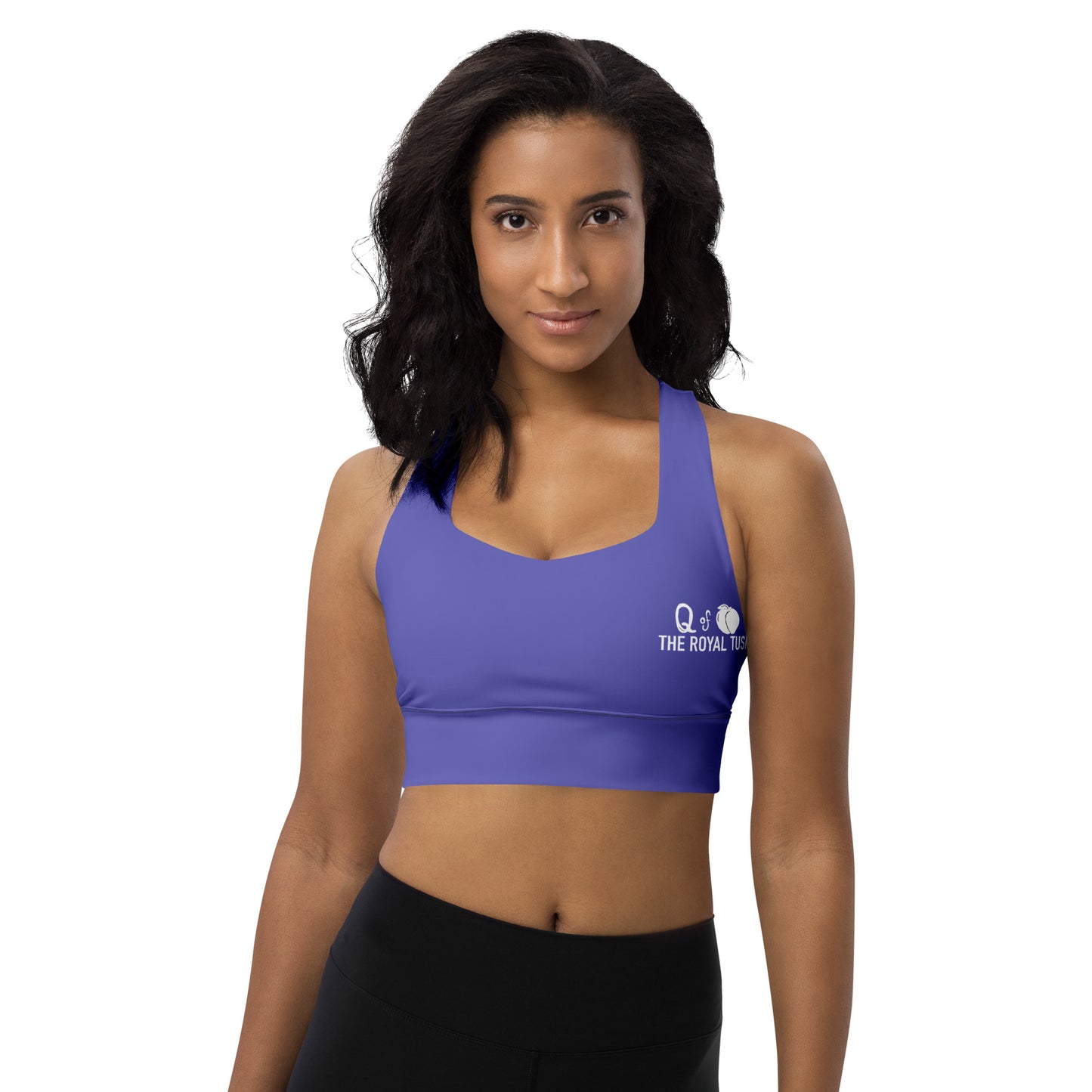 Queen of Peaches squatastic Longline sports bra