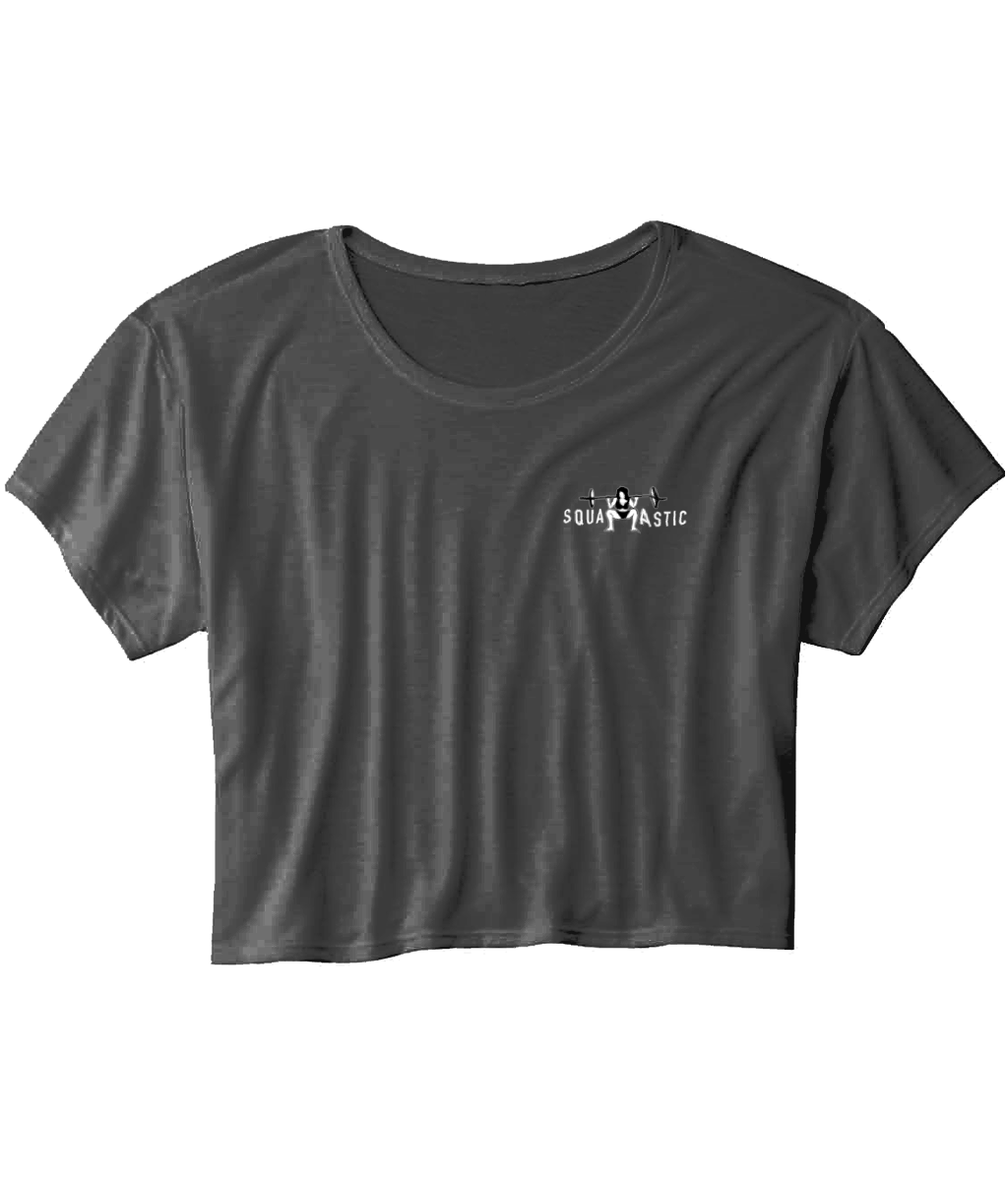 Queen of Peaches Ladies Flowy Cropped T-Shirt