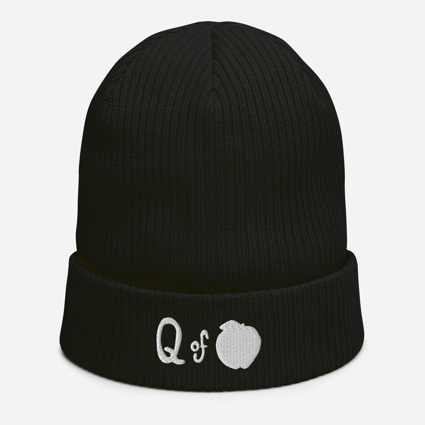 Queen of Peaches Organic ribbed beanie